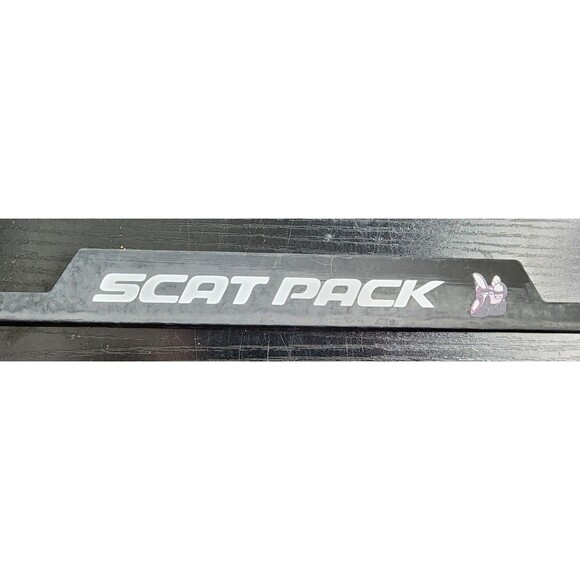 Dodge Scat Pack Black Metal Notch License Plate Frame Official-Preowned - Picture 2 of 3